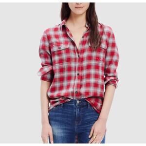 Madewell Plaid Long Sleeve Button Down Size Medium